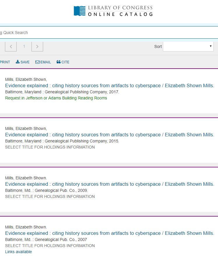 Finding the Latest Edition of a Book Evidence Explained